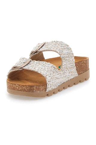 Bež sandali z dvojno zaponko PITTARELLO BIO 335P20630SR
