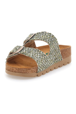 Večbarvne pletene natikače z dvojno sponko PITTARELLO BIO 335P20630SR