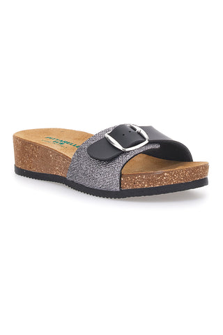 Črne natikače z nastavljivo zaponko PITTARELLO ECO 293A21030SR