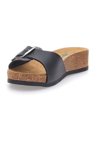 Črne natikače z nastavljivo zaponko PITTARELLO ECO 293A21030SR