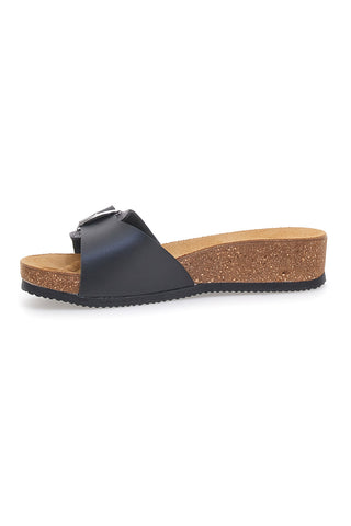 Črne natikače z nastavljivo zaponko PITTARELLO ECO 293A21030SR