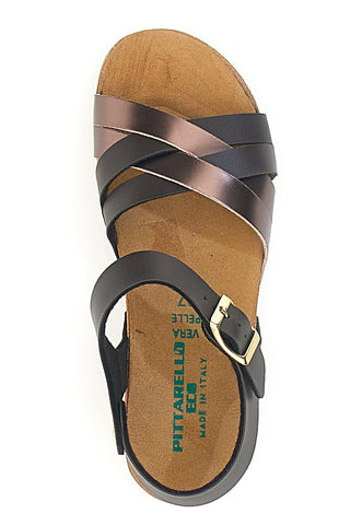 Rjave sandale s prekrižanimi trakovi PITTARELLO ECO 293A850SR