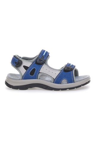 Sivi in modri športni sandali z zapenjanjem na velcro TIGLIO 51357