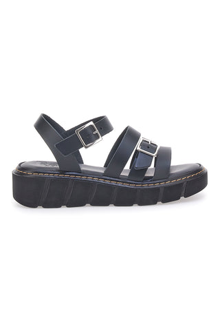 Črni usnjeni sandali Made in Italy Pittarello Rock 5836/P