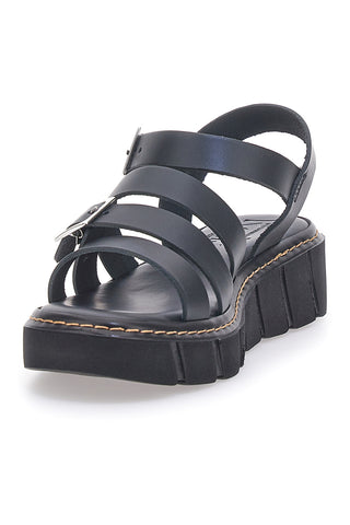 Črni usnjeni sandali Made in Italy Pittarello Rock 5836/P