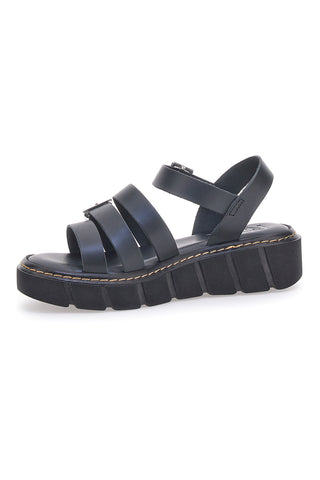 Črni usnjeni sandali Made in Italy Pittarello Rock 5836/P
