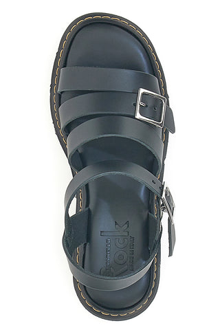 Črni usnjeni sandali Made in Italy Pittarello Rock 5836/P