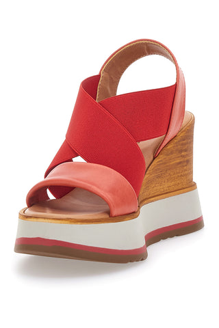 Rdeče sandale Made in Italy s klini Pittarello 34953