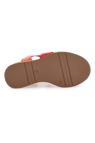 Rdeče sandale Made in Italy s klini Pittarello 34953