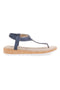 Modre sandale z dragulji MIO TEMPO LR253421