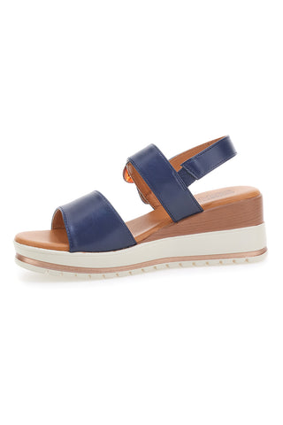 Sandali Navy z belim kontrastnim podplatom PITTARELLO SUN BR1962
