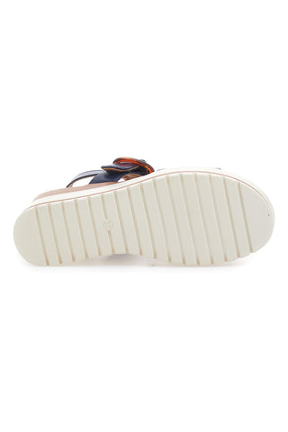 Sandali Navy z belim kontrastnim podplatom PITTARELLO SUN BR1962