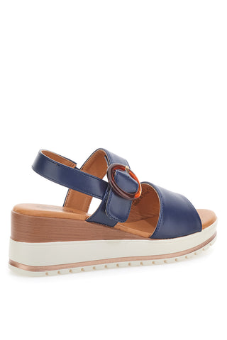 Sandali Navy z belim kontrastnim podplatom PITTARELLO SUN BR1962