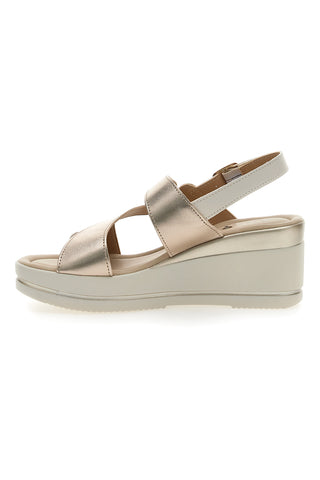 Sandali Champagne s 7 cm visoko peto PITTARELLO LOOK MK3313258