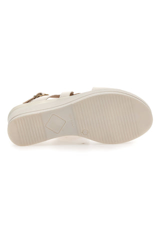 Sandali Champagne s 7 cm visoko peto PITTARELLO LOOK MK3313258