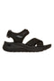 Črni sandali z nastavljivimi prečnimi trakovi Skechers ARCH FIT 2.0 SANDAL FEELIN' BRIGHT