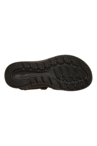 Črni sandali z nastavljivimi prečnimi trakovi Skechers ARCH FIT 2.0 SANDAL FEELIN' BRIGHT