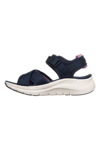 Mornarsko modri sandali z nastavljivimi prečnimi trakovi Skechers ARCH FIT 2.0 SANDAL FEELIN' BRIGHT