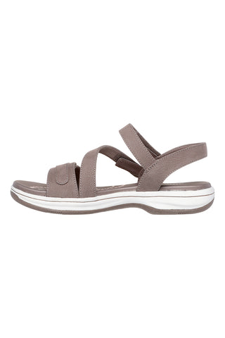 Taupe sandali z nastavljivimi trakovi Skechers BAYSHORE OSNOVNA NALOGA