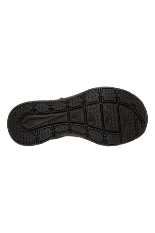 Črni sandali Skechers D'LUX WALKER SANDAL SEA-SCAPE s trojnim nastavljivim trakom