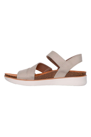 Taupe sandali z nastavljivimi trakovi Skechers LIFTED COMFORT