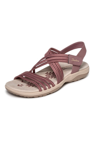 Mavrični sandali z elastičnimi trakovi Skechers REGGAE SLIM SUNNYSIDE 2.0