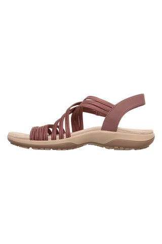 Mavrični sandali z elastičnimi trakovi Skechers REGGAE SLIM SUNNYSIDE 2.0