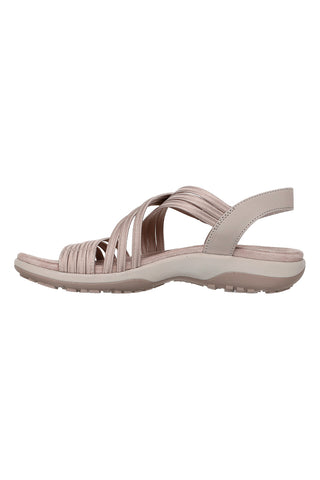 Taupe sandali z elastičnimi trakovi Skechers REGGAE SLIM SUNNYSIDE 2.0