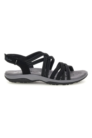 Črni sandali s spominsko peno Skechers Reggae Slim Summer Getaway