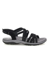 Črni sandali s spominsko peno Skechers Reggae Slim Summer Getaway