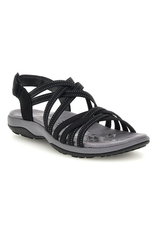 Črni sandali s spominsko peno Skechers Reggae Slim Summer Getaway