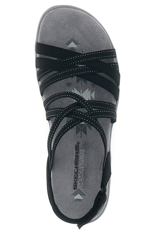 Črni sandali s spominsko peno Skechers Reggae Slim Summer Getaway