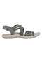 Olivno zeleni sandali z nastavljivimi elastičnimi trakovi Skechers REGGAE SLIM SUMMER GETAWAY