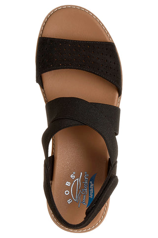 Črni sandali s križnim trakom in obutvijo Arch Fit Skechers Arch Fit Oasis B Perf