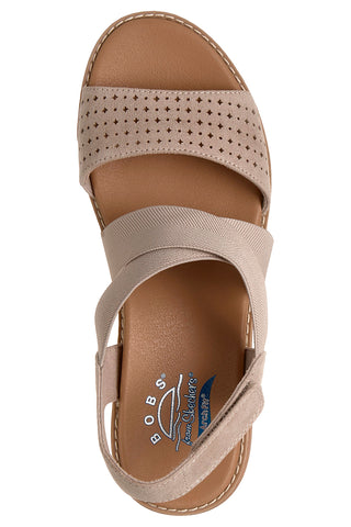 Taupe sandali s križnim trakom in Arch Fit Skechers Arch Fit Oasis B Perf