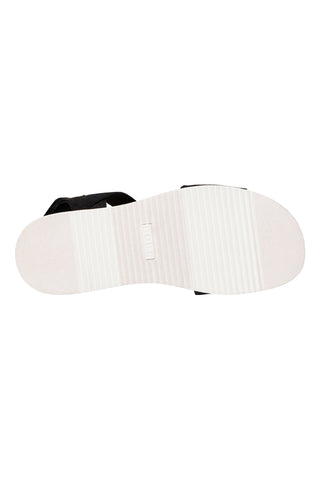 Črni sandali z velcro trakom in perforiranim trakom Skechers Desert kiss low