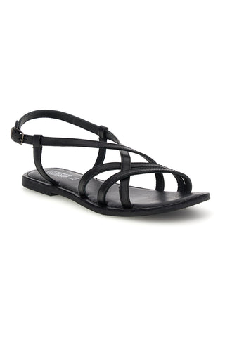 Sandali nero con cinturini intrecciati Pittarello sun TIM9936