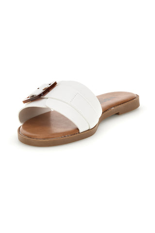 Beli copati z zaponko The first chic PREA3710
