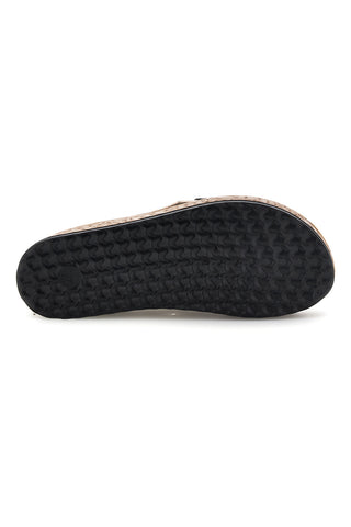 Inblu 46 PK Beige Crossed Slippers