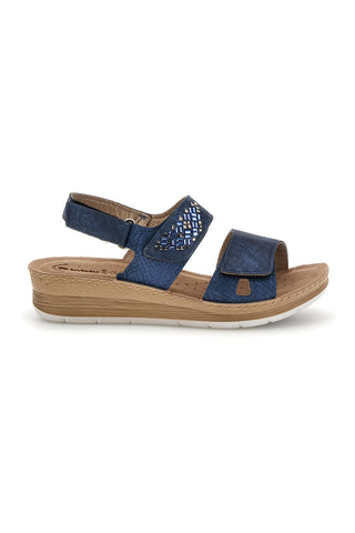 Modri sandali z anatomskim podplatom Inblu 66 FC