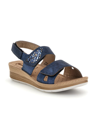 Modri sandali z anatomskim podplatom Inblu 66 FC