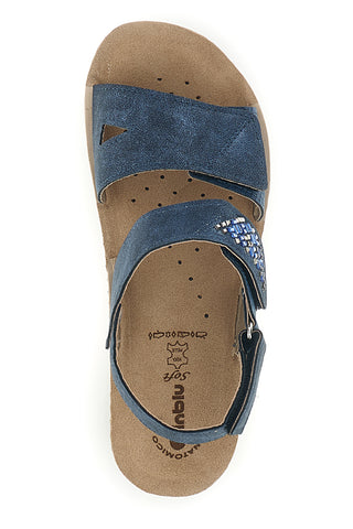 Modri sandali z anatomskim podplatom Inblu 66 FC
