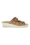 Bež copati s podplatom iz pravega usnja in anatomskim stopalom Fly Flot 90160008CE