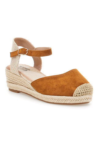 Kamelji ženski sandali espadrile z vrvnim klinom Pittarello sun BL1
