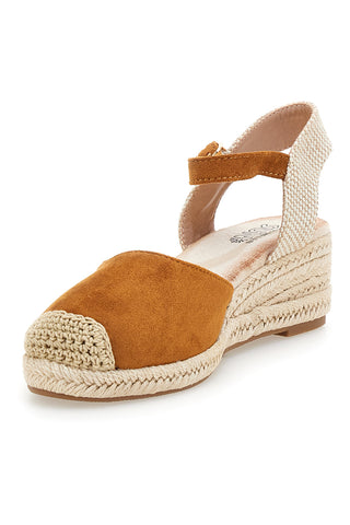 Kamelji ženski sandali espadrile z vrvnim klinom Pittarello sun BL1