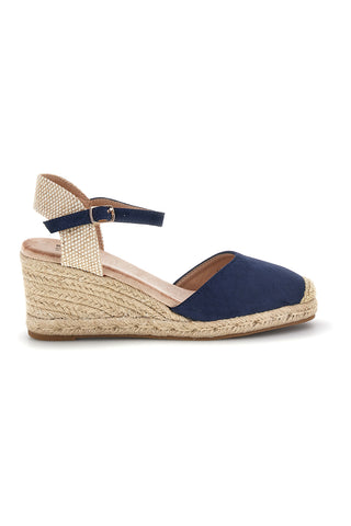 Mornariški sandali espadrile z vrvnim klinom Pittarello Sun Bl2