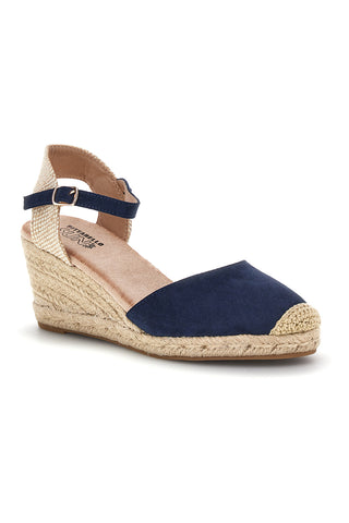 Mornariški sandali espadrile z vrvnim klinom Pittarello Sun Bl2