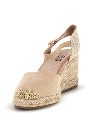 Bež espadrilni sandali z vrvnim klinom Pittarello Sun Bl2