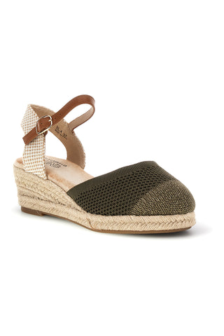 Zeleni sandali espadrile z vrvnim klinom Pittarello Sun Bl4