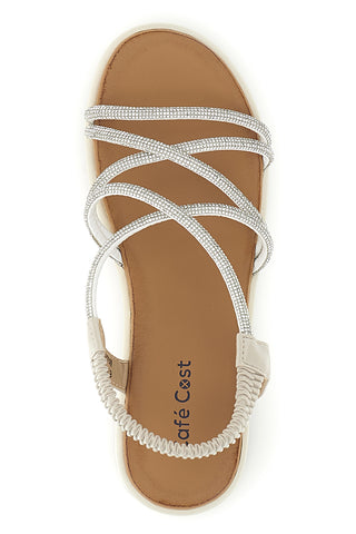 Srebrni sandali s platformo Café cost 808814